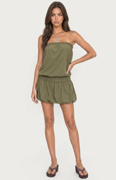 Edikted Layton Studded Strapless Bubble Mini Dress