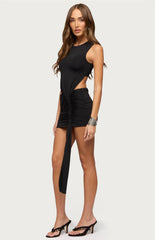 Edikted Sash Cutout Mini Dress