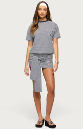 Edikted Ardeney Striped T-Shirt Mini Dress