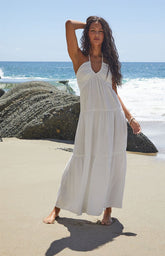 Your Favorite Keyhole Halter Midi Dress