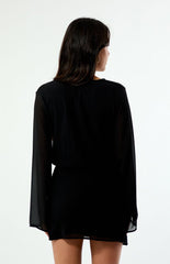 Beverly and Beck Rae Long Sleeve Mini Dress