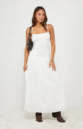 Your Favorite Ava Linen Bustier Maxi Dress