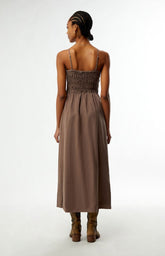 Rhythm Classic Shirred Midi Dress