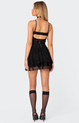 Edikted Lyla Lace Corset Mini Dress