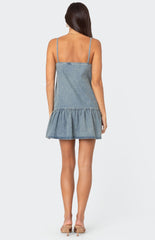 Edikted Dylan Denim Mini Dress