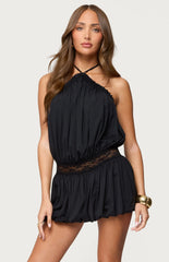 Edikted Aida Backless Bubble Mini Dress