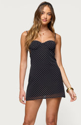 Edikted Cowl Neck Backless Knit Mini Dress