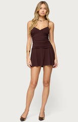 Edikted Deborah Ruched Mini Dress