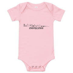 Baby Rompertje Zierikzee Roze 3-6 m houten cadeau decoratie relatiegeschenk van WoodWideCities