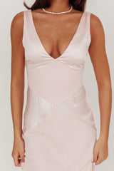 Soul Fire V-Neck Maxi Dress Blush