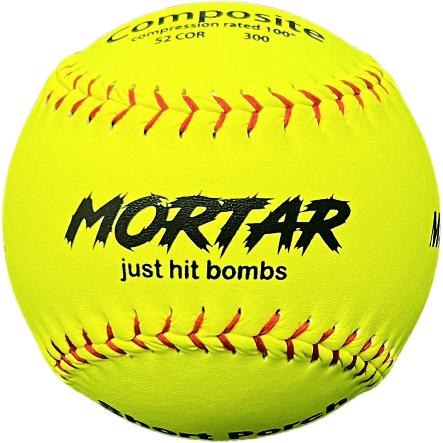 Short Porch Mortar Extreme 52/300 12" Slowpitch Softballs – Specs Overview | Smash It Sports | composite
