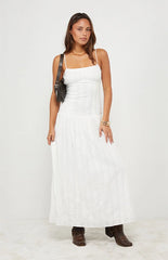 Your Favorite Ava Linen Bustier Maxi Dress