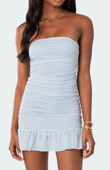 Edikted Gaia Gathered Mini Dress