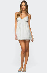 Edikted Luisa Lacey Babydoll Mini Dress