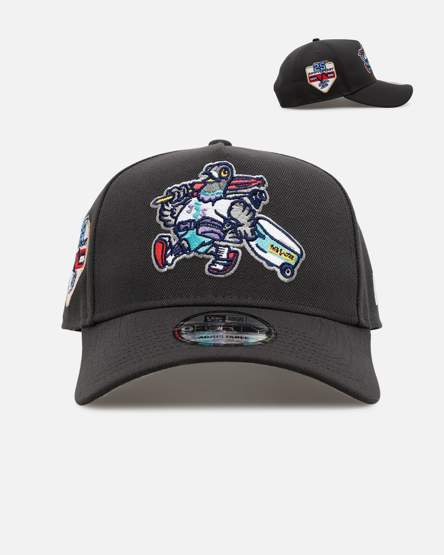 New Era Jersey Shore BlueClaws 'Anthracite' 9FORTY A-Frame Snapback Anthracite