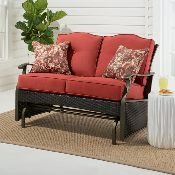 Better Homes & Gardens Providence Steel Outdoor Glider Loveseat
