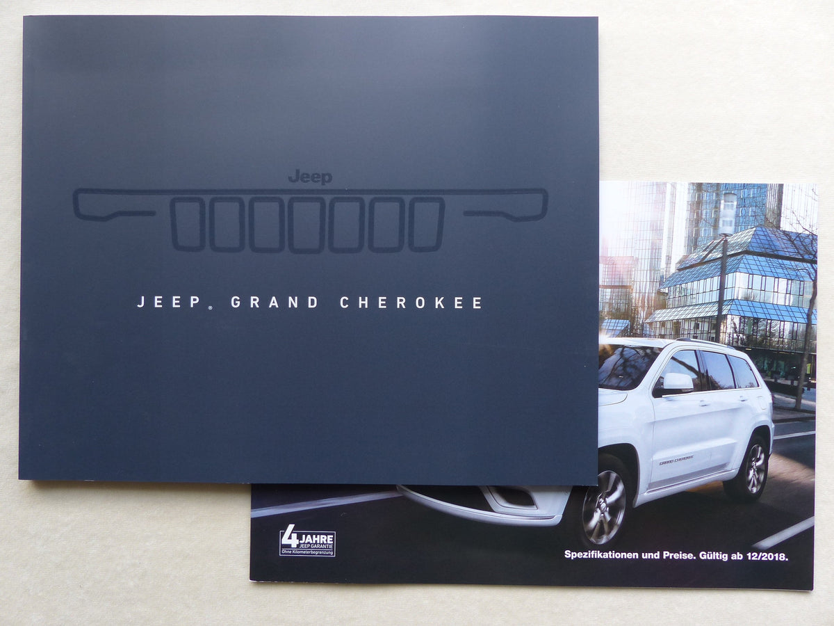 Jeep Grand Cherokee SRT MJ 2019 - Prospekt Brochure + Preisliste 12.2018