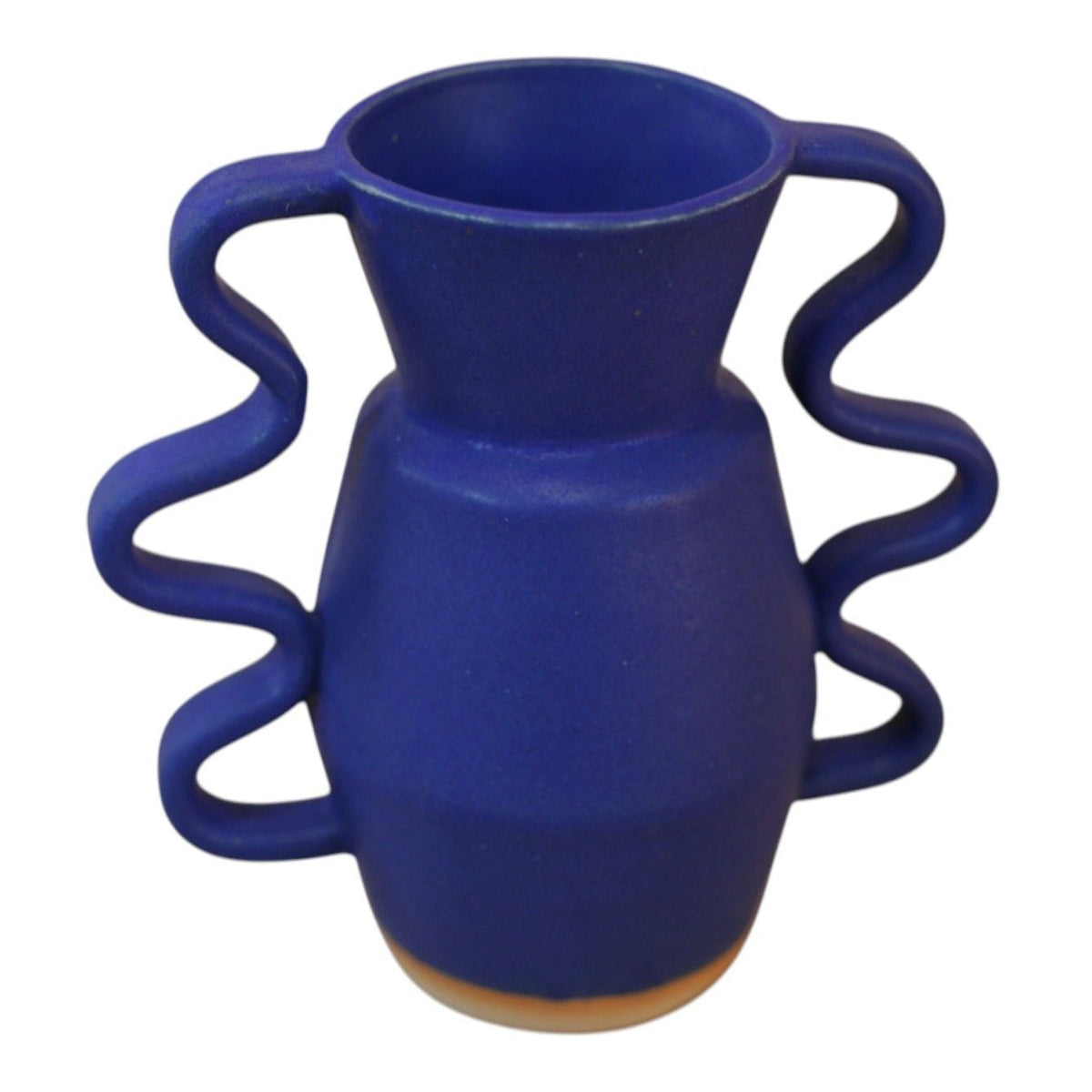Flood Vase in Blue Wiggle